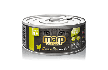 MARP CHICKEN FILET KONZERVA PRO KOČKY S KUŘECÍMI PRSY 12X70G