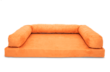 AMINELA PELÍŠEK S OKRAJEM 120X80CM HALF AND HALF ORANŽOVÁ/ŠEDÁ