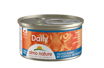 ALMO NATURE DAILY MENU - PĚNA S MOŘSKÝMI RYBAMI 85G VÝHODNÉ BALENÍ 24KS