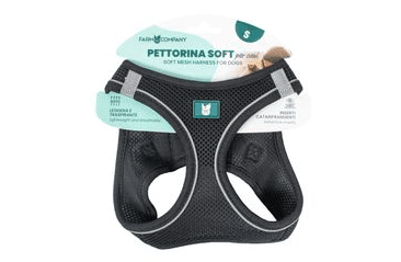 Farm company soft mesh postroj pro psy černý XS 32-36cm Černý XS 32-36cm