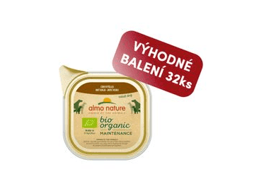 ALMO NATURE BIO ORGANIC - VANIČKA PRO PSY S TELECÍM 100G VÝHODNÉ BALENÍ 32KS