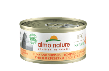 ALMO NATURE HFC NATURAL - TUŇÁK A KREVETY 70G VÝHODNÉ BALENÍ 24KS