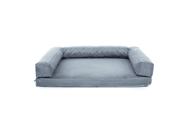 Aminela pelíšek s okrajem 120x80cm Half and Half šedá/šedá 120x80cm Half and Half šedá/šedá