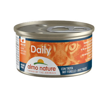 ALMO NATURE DAILY MENU WET CAT - KOUSKY SE PSTRUHEM 85G