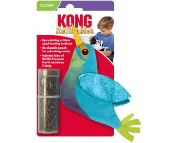 KONG REFILLABLES KOLIBŘÍK S CATNIPEM