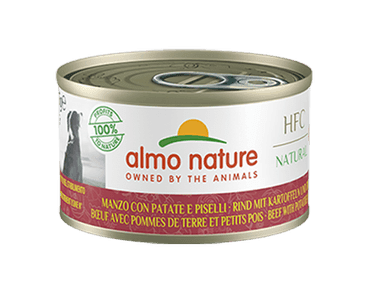 ALMO NATURE HFC NATURAL DOG - HOVĚZÍ S BRAMBOREM A HRÁŠKEM 95G