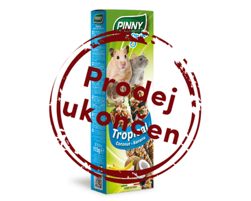 PINNY TYČINKA S TROPICKÝM OVOCEM PRO HLODAVCE 115G EXP 07/2025 SLEVA 30%