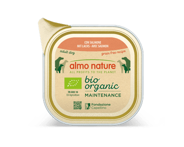 ALMO NATURE BIO ORGANIC - VANIČKA PRO PSY S LOSOSEM 100G