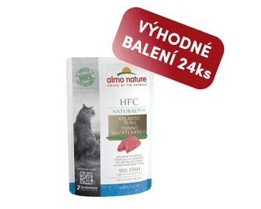 ALMO NATURE HFC NATURAL PLUS - ATLANTSKÝ TUŇÁK 55G VÝHODNÉ BALENÍ 24KS