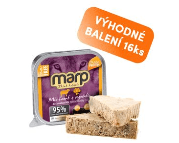 MARP MIX VANIČKA PRO PSY JEHNĚ+ZELENINA 16X100G