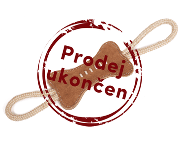 FARM COMPANY KOST ZE SEMIŠOVÉ KŮŽE S JUTOVOU RUKOJETÍ 37CM