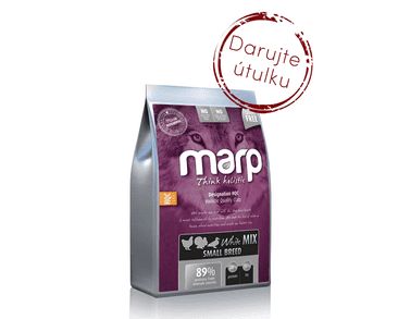 MARP HOLISTIC WHITE MIX SB - PRO MALÁ PLEMENA BEZ OBILOVIN 2KG 1+1 (PRO ÚTULEK VOŘÍŠKOV)