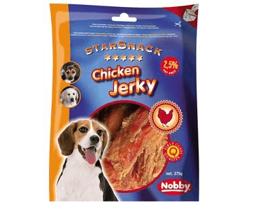 NOBBY STARSNACK CHICKEN JERKY PAMLSEK KUŘECÍ FILETY 375G