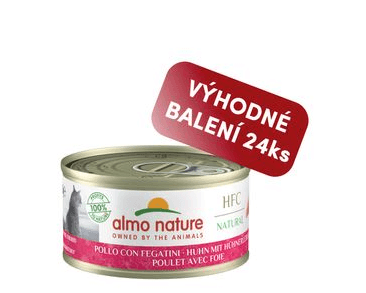 ALMO NATURE HFC NATURAL - KUŘE A JÁTRA 70G VÝHODNÉ BALENÍ 24KS