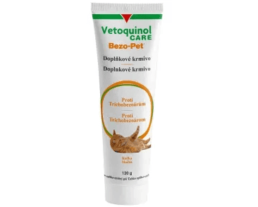 VETOQUINOL BEZO-PET GEL PROTI TRICHOBEZOÁRŮM 120 G