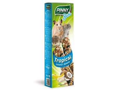 PINNY TYČINKA S TROPICKÝM OVOCEM PRO HLODAVCE 115G EXP 07/2025 SLEVA 20%