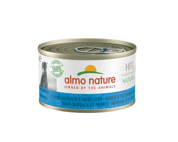 ALMO NATURE HFC DOG - TUŇÁK A TRESKA 95G