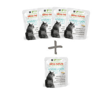 ALMO NATURE HFC HYDRATAČNÍ KAPSIČKA - SARDINKOVÝ VÝVAR S FILETY 50G 4+1 ZDARMA