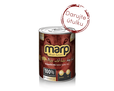 MARP WILD BOAR KONZERVA PRO PSY S DIVOČÁKEM 6X400G (PRO ÚTULEK VOŘÍŠKOV)
