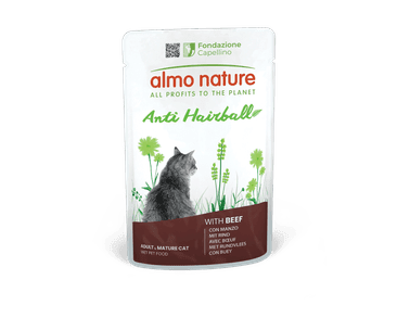 ALMO NATURE HOLISTIC ANTI HAIRBALL S HOVĚZÍM 70G