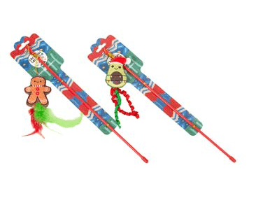 FARM COMPANY VÁNOČNÍ UDICE PRO KOČKY S CATNIPEM 8CM