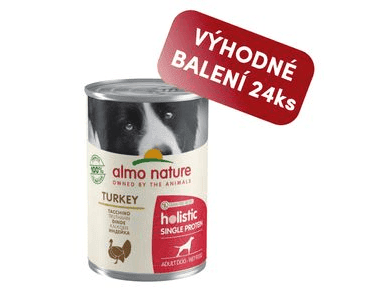 ALMO NATURE HOLISTIC MONOPROTEIN - KRŮTA 400G VÝHODNÉ BALENÍ 24KS