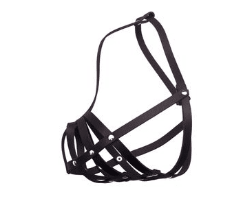 KOŽENÝ NÁHUBEK, PLETENÝ - ČERNÁ