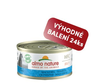 ALMO NATURE HFC JELLY - MAKRELA 70G VÝHODNÉ BALENÍ 24KS