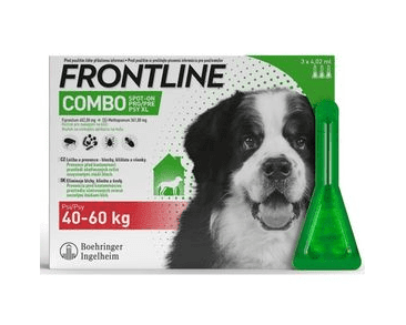 FRONTLINE COMBO SPOT-ON DOG XL A.U.V. SOL 3 X 4,02 ML, 40-60KG