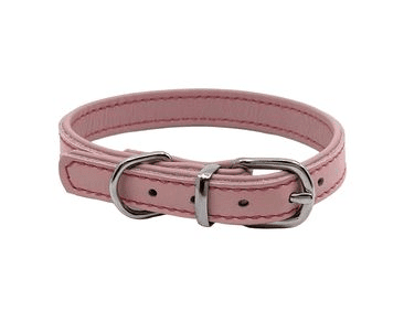 BAFPET KOŽENÝ OBOJEK DENY, HLADKÝ - RŮŽOVÁ