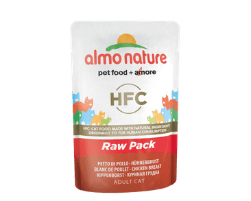 ALMO NATURE HFC RAW PACK WET CAT - KUŘECÍ PRSA 55G