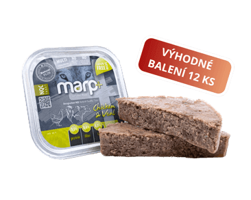 MARP NATURAL PLUS VANIČKA PRO PSY S KUŘETEM A TELECÍM 12X150G