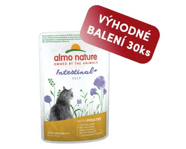 ALMO NATURE HOLISTIC INTESTINAL HELP - S KUŘECÍM 70G VÝHODNÉ BALENÍ 30KS