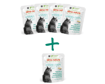 ALMO NATURE HFC HYDRATAČNÍ KAPSIČKA - TUŇÁKOVÝ VÝVAR S FILETY 50G 4+1 ZDARMA