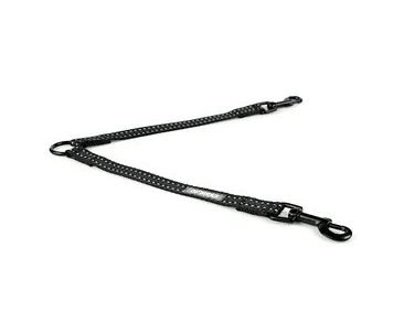 AMINELA ROZDVOJKA SPORT&CITY PRO 2 PSY 16MM/30CM, ČERNÁ