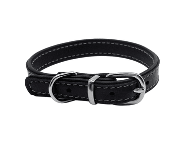 BAFPET KOŽENÝ OBOJEK DENY, HLADKÝ - ČERNÁ