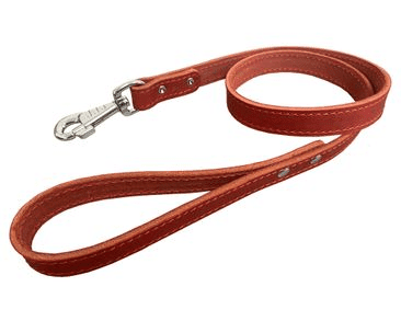 KOŽENÉ VODÍTKO Z MASTNÉ KŮŽE, OBŠITÉ - ČERVENÁ