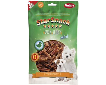 NOBBY STARSNACK MINI JERKY PAMLSEK KACHNÍ PLÁTKY 70G