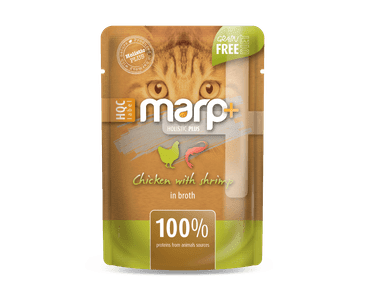 MARP HOLISTIC PLUS KAPSIČKA PRO KOČKY - KUŘE S KREVETAMI VE VÝVARU 55G EXP 11/2026 SLEVA 20%