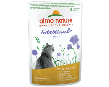 ALMO NATURE HOLISTIC INTESTINAL HELP S KUŘETEM 70G VÝHODNÉ BALENÍ 30KS