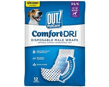 OUT! JEDNORÁZOVÉ PLENY PRO PSÍ SAMCE XS/S