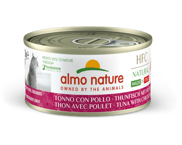 ALMO NATURE HFC NATURAL MADE IN ITALY - TUŇÁK S KUŘETEM 70G