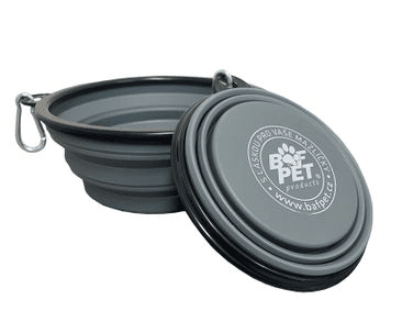 BAFPET CESTOVNÍ MISKA - ŠEDÁ