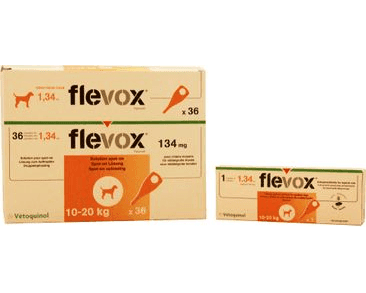 PIPETA FLEVOX SPOT-ON DOG M (1X1,34ML) 10-20 KG EXP 12/2021 SLEVA 50%