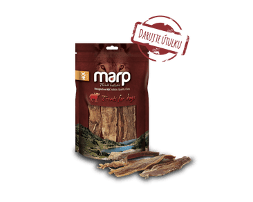 MARP TREATS BUFFALO JERKY - SUŠENÝ JÍCEN 100G (ÚTULEK VOŘÍŠKOV)