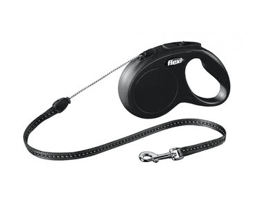 FLEXI NEW CLASSIC S LANKO 5M/12KG ČERNÁ