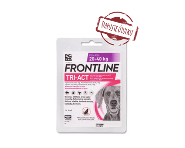 FRONTLINE TRI-ACT SPOT-ON DOG L (1X4ML) 20-40KG (ÚTULEK VOŘÍŠKOV)