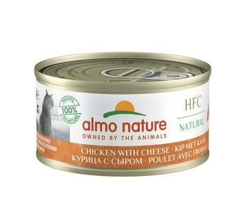 ALMO NATURE HFC NATURAL - KUŘE A SÝR 70G VÝHODNÉ BALENÍ 24KS