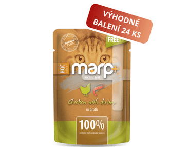 MARP HOLISTIC PLUS KAPSIČKA PRO KOČKY - KUŘE S KREVETAMI VE VÝVARU 24X55G