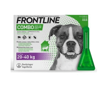 FRONTLINE COMBO SPOT-ON DOG L A.U.V. SOL 3 X 2,68 ML, 20-40KG